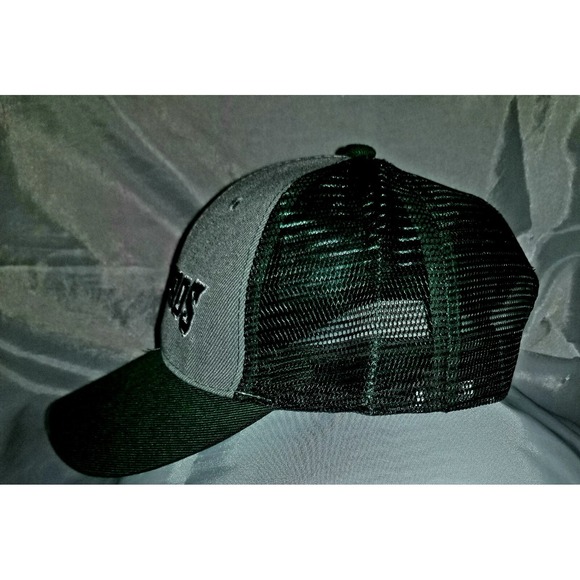 Mallards in‎ Green White on Gray Front Hat Cap w Green Mesh/Bill Snapback EUC - Picture 5 of 6
